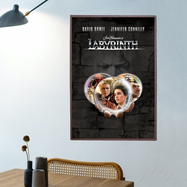 Labyrinth movie posters/classic hit movie posters-Poster is printed on Canvas