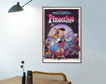 Pinocchio movie posters/classic hit movie posters-Poster is printed on Canvas