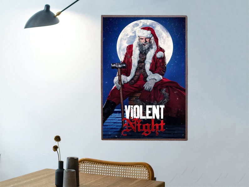 Violent Night movie posters/classic hit movie posters-Poster is printed on Canvas #1 Poster