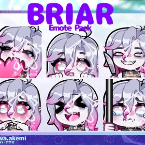 Briar Emotes Bundle | Animated and Still Emote Bundle | League of Legends | Vampire Emotes | Twitch P2U Emotes