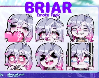 Briar Emotes Bundle | Animated and Still Emote Bundle | League of Legends | Vampire Emotes | Twitch P2U Emotes