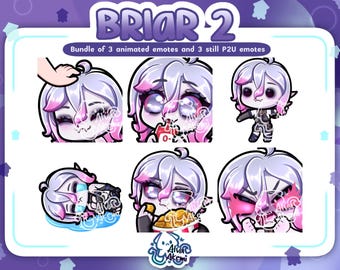 NEW Briar Emotes Bundle | Briar 2 Bundle | Animated and Still Emote Bundle | League of Legends | Vampire Emotes | Twitch P2U Emotes