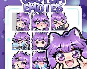 Animated Emote in Chibi style for Twitch, YouTube and Discord I Emote Commission | 1 animated emote I Twitch Graphic |