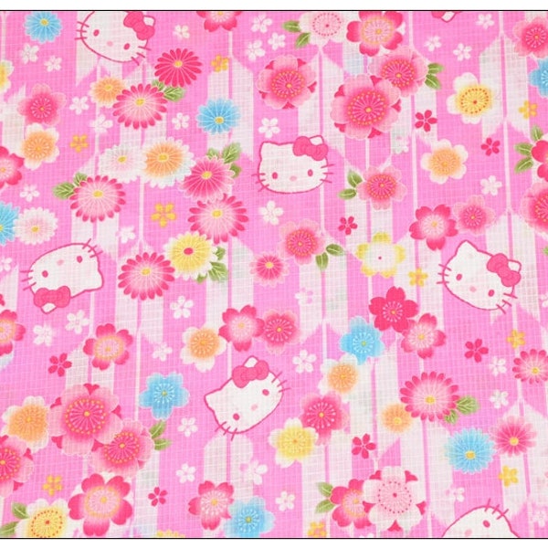 Hello Kitty Fabric Lucky kitty Fabric Japanese Anime Fabric Animation Fabric Pure Cotton Cartoon Cotton Fabric By The Half Meter