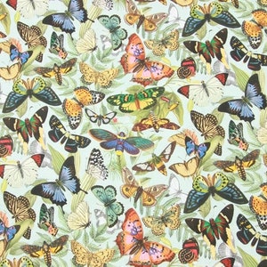 Butterfly Fabric Multicolored Butterfly Fabric Pure Cotton Cartoon Cotton Fabric By The 45 CM