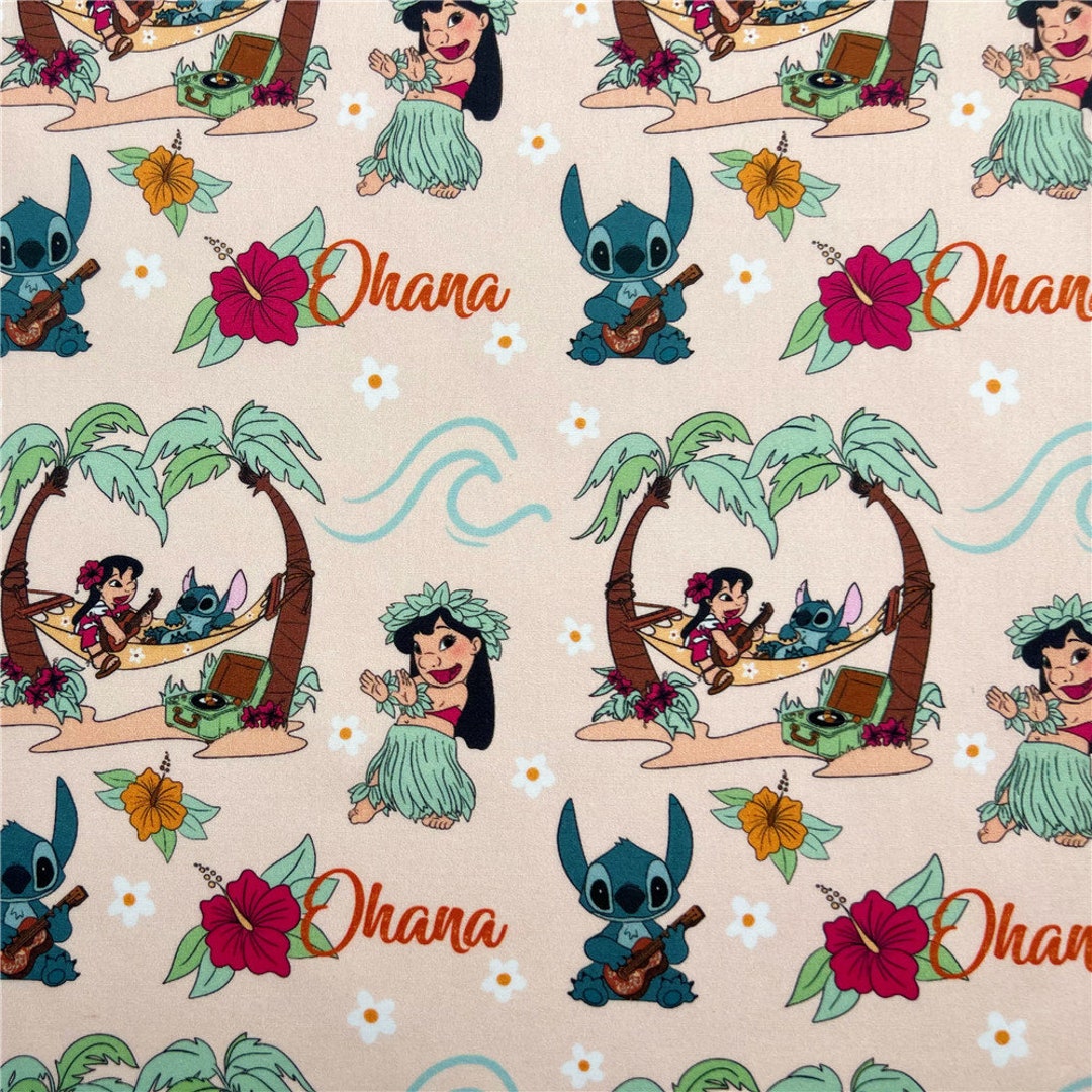 Stitch and Angel Fabric Blue Koala Fabric Pure Cotton Cartoon Cotton Fabric by the 45 CM Etsy