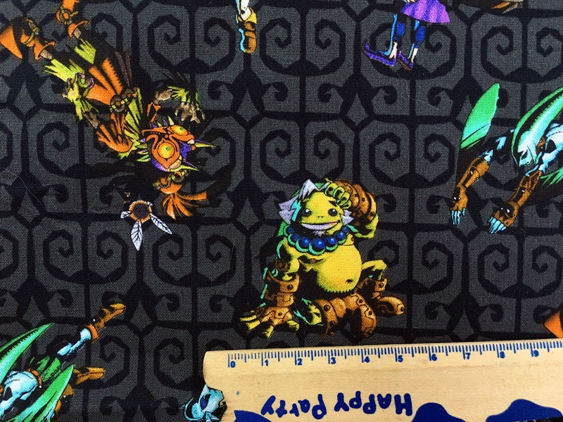 Nintendo Zelda Fabric Pure Cotton Cartoon Cotton Fabric by the Half