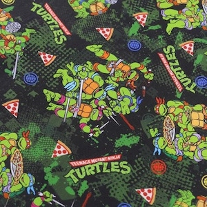 Teenage Mutant Ninja Turtles Fabric TMNT Fabric Pure Cotton Cartoon Cotton Fabric By The 45 CM