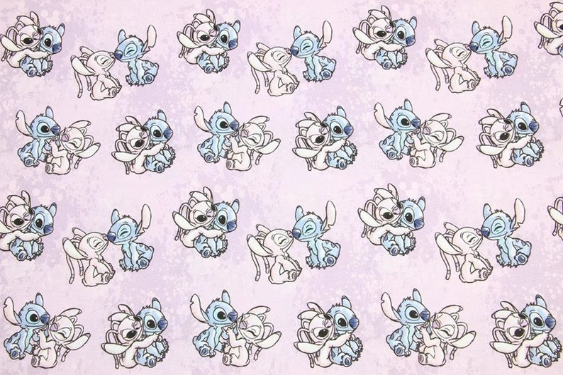 Stitch and Angel Fabric Blue Koala Fabric Pure Cotton Cartoon Cotton Fabric by the 45 CM Etsy