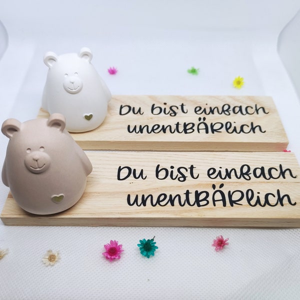 Bär Geschenkset "Du bist unentBÄRlich" aus Raysin