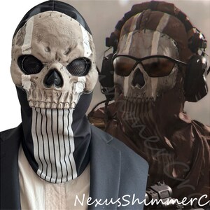 Ghost mask V2 - Operador MW2 airsoft COD Cosplay Airsoft Tactical Skull  Full Mask