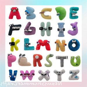 Alphabet Lore Plush Toys A-Z Russian Letter Stuffed Animal Plushie