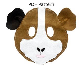 Cavia kostuum masker naaien patroon/papier ambachtelijke/afdrukbare sjabloon/kostuum masker naaipatroon, feest aankleden volwassen grootte, Halloween