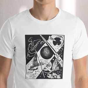 Kandinsky Tee Shirt Small Worlds, Unisex t-shirt graphics, Fine Art T-Shirt, Abstract Art shirt, Gift for Her, Gift for Him, Art Lover Gift