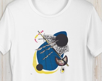 Small Worlds II Wassily Kandinsky Painting Unisex T-Shirt,  Abstract Geometric shirt, Gift for Her, Gift for Him, T-Shirt Art Lover Gift