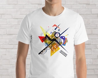 Wassily Kandinsky Painting, Graphic Unisex T-Shirt, Fine Art T-Shirt, Geometric Abstract art Tee, Gift for Her, Gift for Him, Art Lover Gift