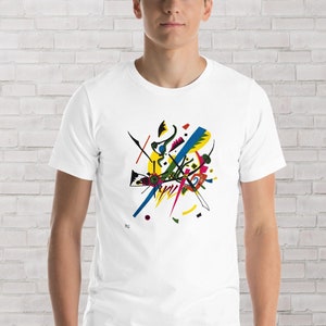 Kandinsky Painting Unisex t-shirt, graphics t-shirt, Abstract Art Wassily Kandinsky Small Worlds