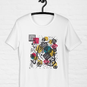 Wassily Kandinsky Small Worlds Graphic painting Unisex t-shirt,  Abstract T-Shirt, avant-garde art, Art Lover, Gift for Him, Gift for Her