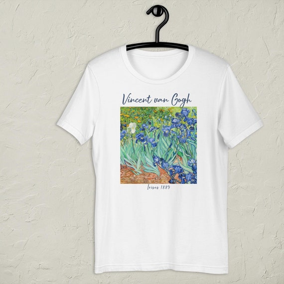 Vincent Van Gogh Irises Fine Art Painting T-Shirt Vincent Van Gogh Irises Fine Art Painting T-Shirt