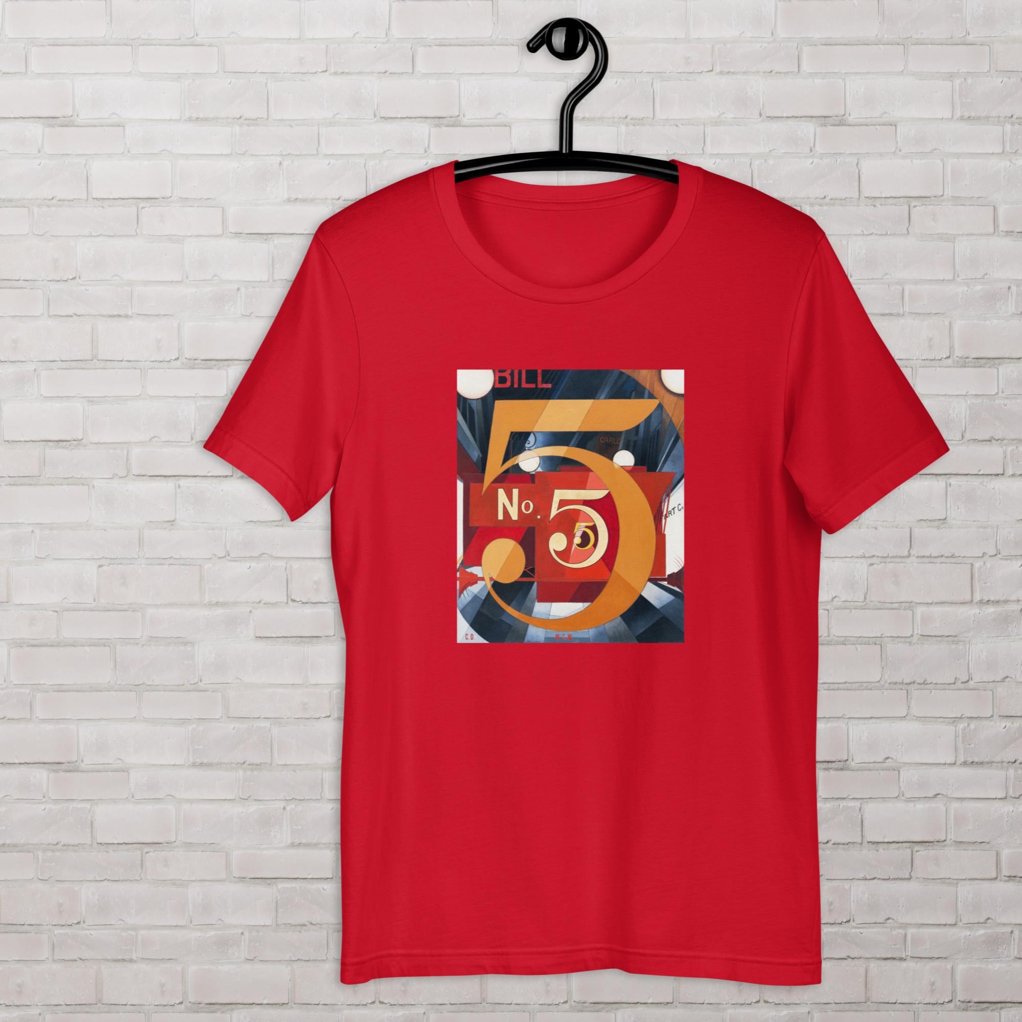 Abstraction T-shirt I Saw the Figure 5 in Gold 1928 Painting by 