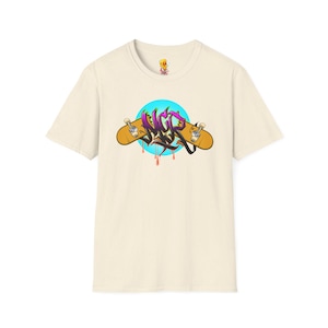 Skateboard Manchester Graffiti T-Shirt, Skateboarder Gift, Urban Streetwear Tee, Skateboarding Shirt, Hip Hop Fashion Top