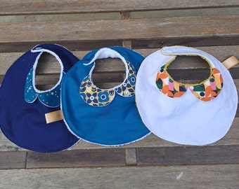 Set of 3 Claudine collar bibs