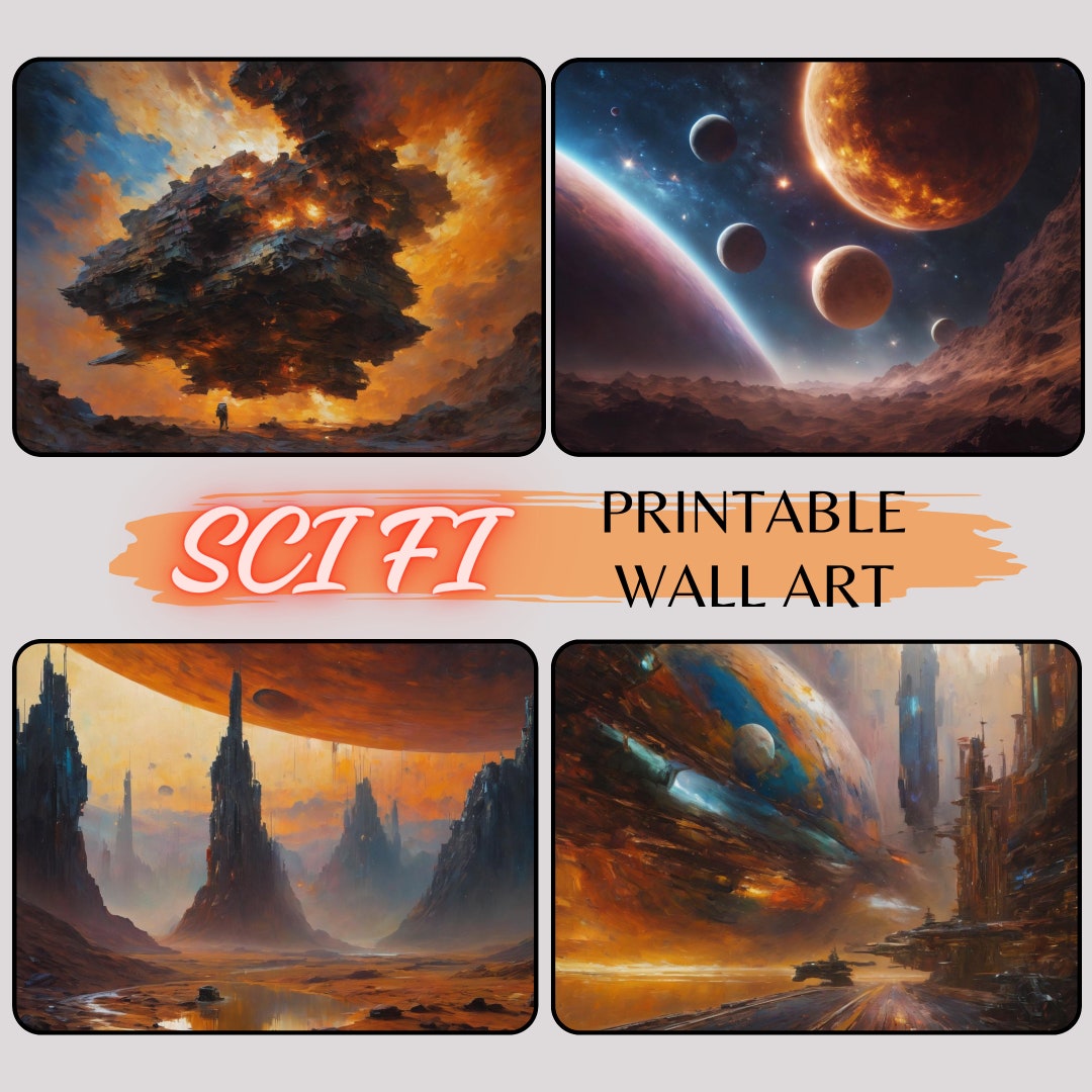 SCIFI ART Sci Fi Poster Scifi Digital Art Digital Download Sci Fi