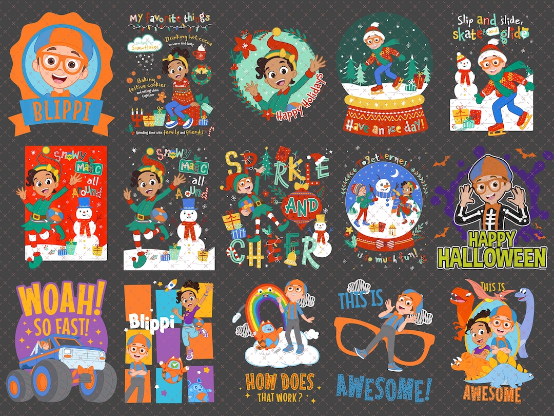 Blippi PNG Bundle Blippi Clipart Sublimation Design Instant - Etsy