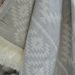 Rug Pattern Gray Hammam Towel