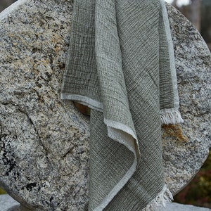 Muslin Cloth Green Hammam Towel