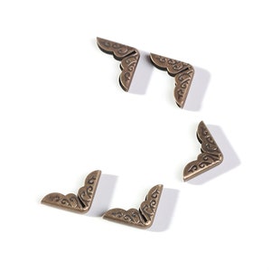 8PCS Bronze Book Corner Protectors, Metal Book Corners, Scrapbook ...