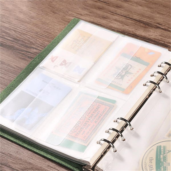 A5-Ordnertasche, PVC-Geldbeutel für 6-Ring-Budgetordner, nachfüllbare Planer-Einlage, Planer-Organizer
