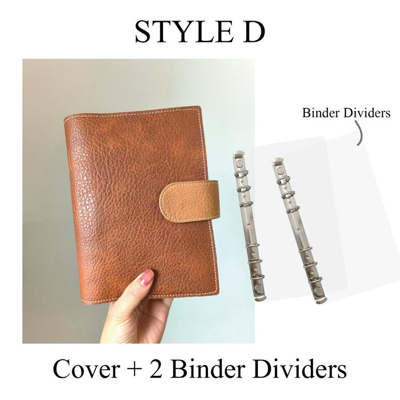A6 Leather Portfolio Binder, A6FC Organizer Folder, Gift for Teacher