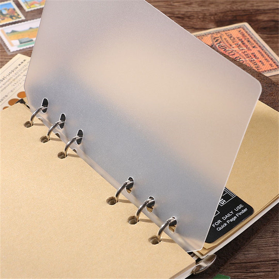 Transparent Frosted Binder Dividers, Clear Plastic Sheet Protectors