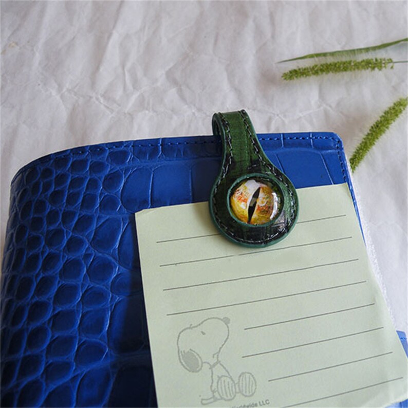 Demon Eye Leather Bookmark, Hand Ledger Bookmarks