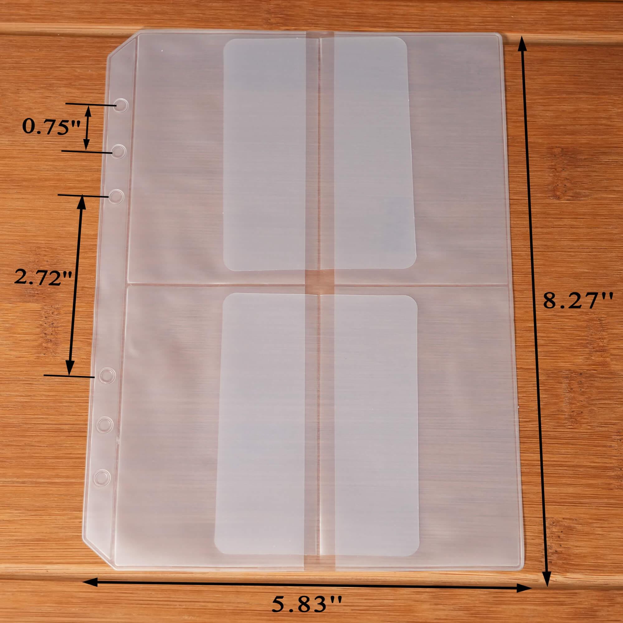 plastic binder card holder Amazon.com: Amazon Basics Plastic Business Card Organizer Sleeves for 3-Ring Binder, Transparent Card Holder, 8.5 x 11 inches, 25-Pack : Arts, Crafts & Sewing
