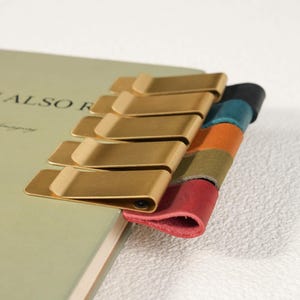 Leather Pen Loop Clip for Traveler's Notebook, Stationery | Teacher Gift Pen Holder Journal Clip image 5