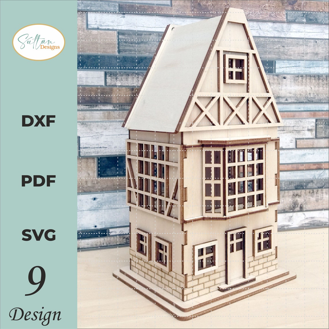 9 Amsterdam Houses 3D Laser Cut Files DXF Model for Plasma DIY Cnc ...