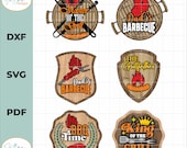 6 Dad's BBQ Svg Bundle Laser cut file for Glowforge,Father day laser cut files, Grill Cooking Gift for Father Bbq cooking meat Svg Dxf Pdf