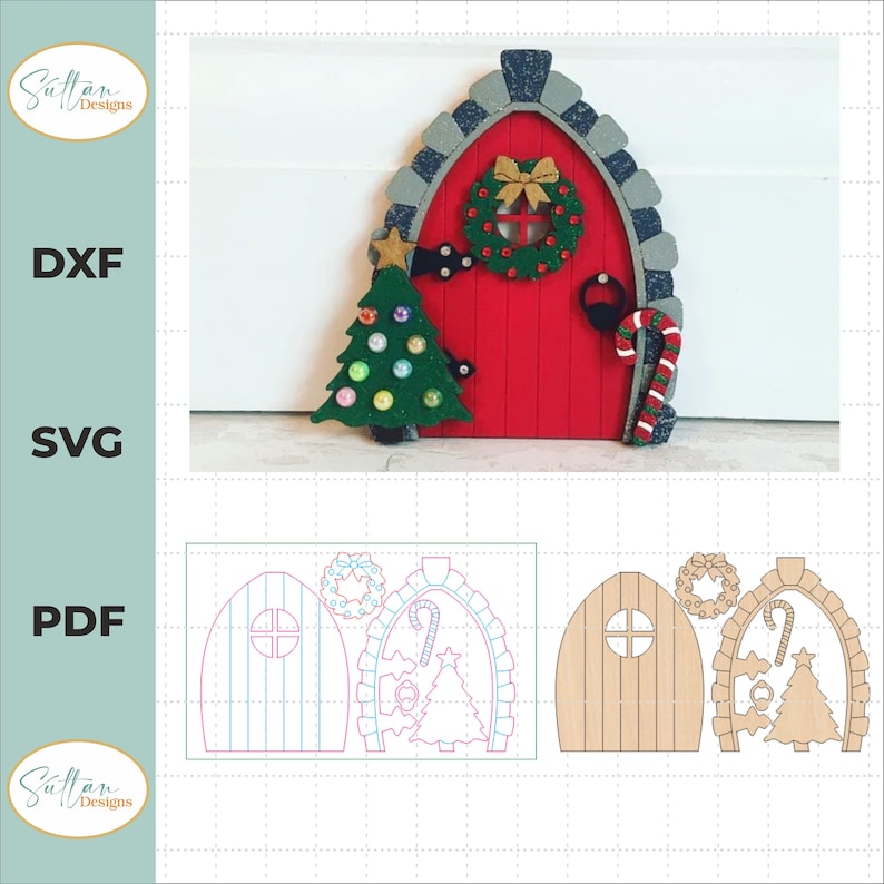 4 Fairy Door SVG Laser Cut File | Digital Download | Halloween Laser ...