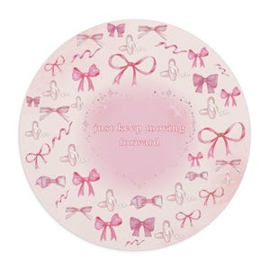 Ribbon Bow Inspirational Mouse Pad – Cute Desk Accessory for Motivation & Office Decor