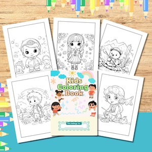 Printable Kids Coloring Book | Fun and Educational Activity | For Kids, Toddler, Preschooler  Digital Download