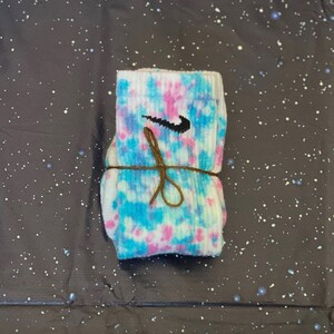 The Beholder Tie Dye Crew Socks Adult Medium