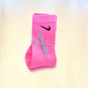 Barbie Pink Spritzer Tie Dye Crew Socks Adult Medium