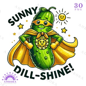 Divertenti amanti dei cetriolini a sublimazione, clipart del personaggio dei cetriolini aneto, bundle di PNG di cetriolini, magliette, adesivi, tazze e altro ancora. Download digitale
