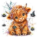 24 Halloween Highland Cow PNG Bundle, Watercolor Clipart, Spooky Fall Sublimation Designs, Digital Download product logo
