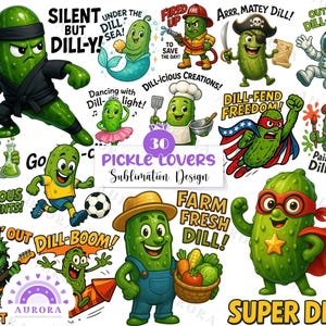 Funny Pickle Clipart, Big Dill PNG, Sublimation Designs, Pickle Lover T-shirt, Instant Download