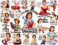 Funny Valentine PNG, Retro Housewife, Sarcastic Quote, Sassy 1950s Mom, Pin Up Sublimation Bundle product logo