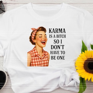 Retro Housewife PNG Bundle, Sarcastic Women Quotes, 1950s Humor Clipart, Mugs, shirts, Instant Download image 3
