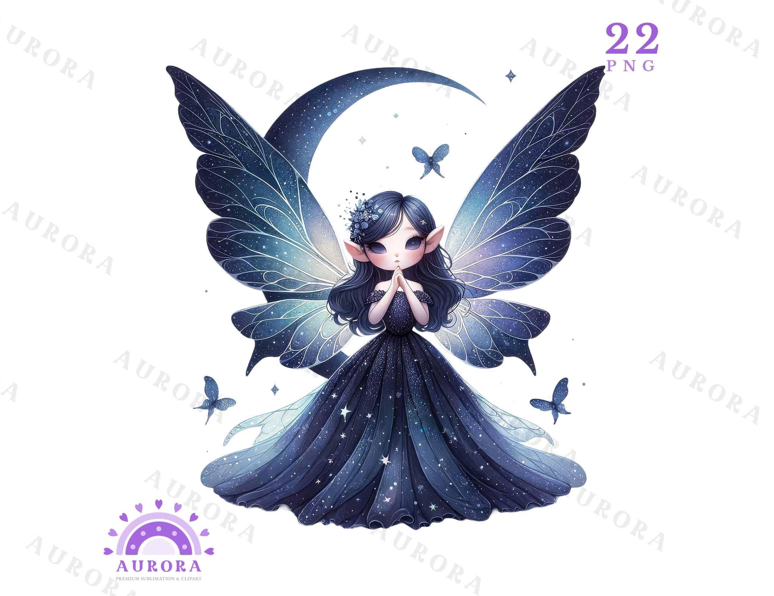 Magical Fairy Clipart Bundle, Whimsical Fantasy Fairies, Sublimation ...